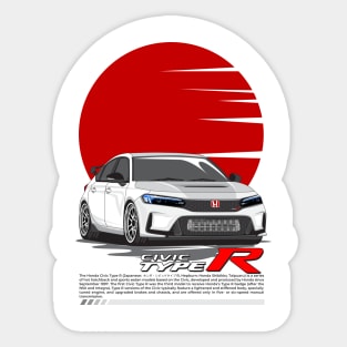 Civic Type R 2023 (White) Sticker